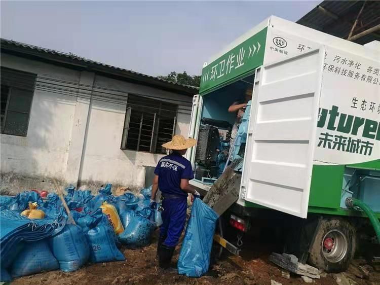 梁子湖工业污泥压干处理